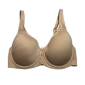 Delimira Lined Underwire Bra Size 34C NEW Neutral Minimalist Intimates Stretch